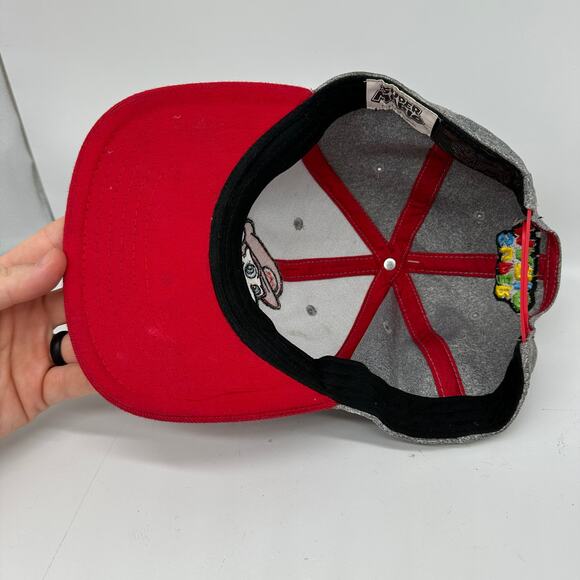 Super Mario 2018 Nintendo Gray and Red Snap Back Hat 115665 - Picture 9 of 11